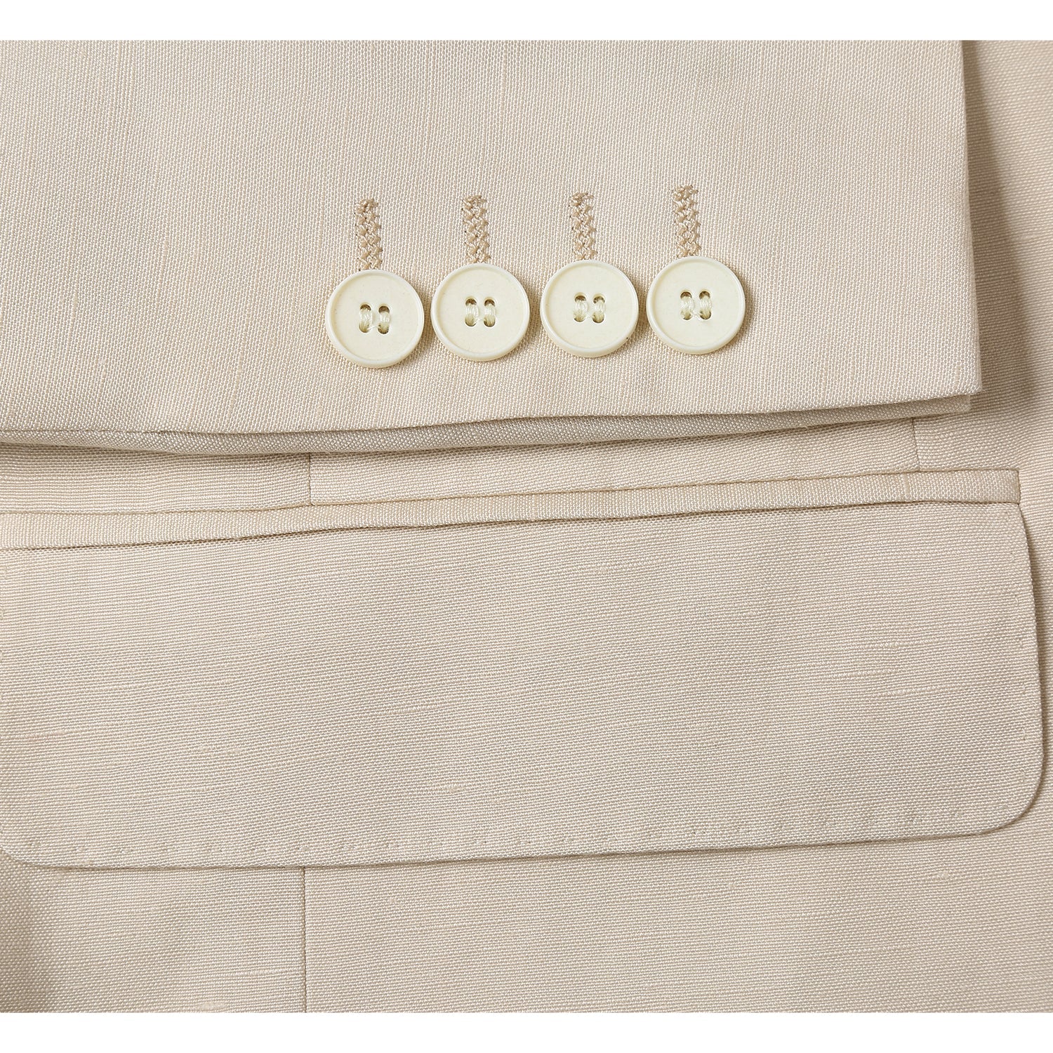 611-3 Men's New Slim Fit Checked Linen Suits - Image 6