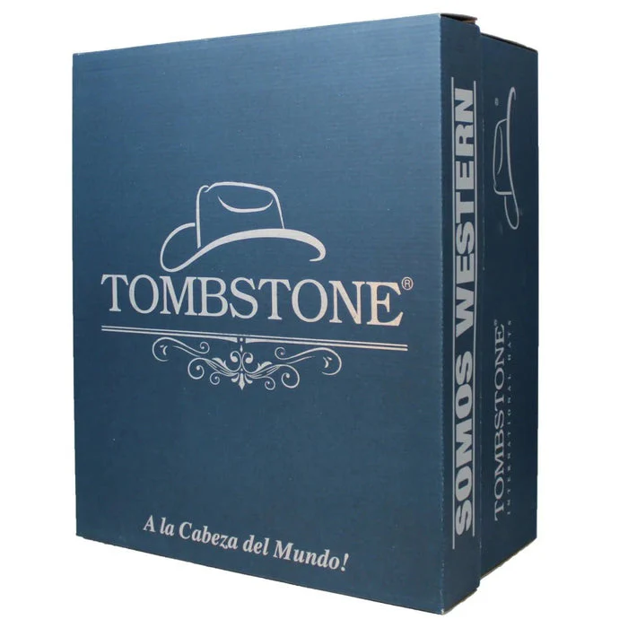 Texana Tombstone Estilo Sinaloa 20X con Plumas Color Negro - Image 2