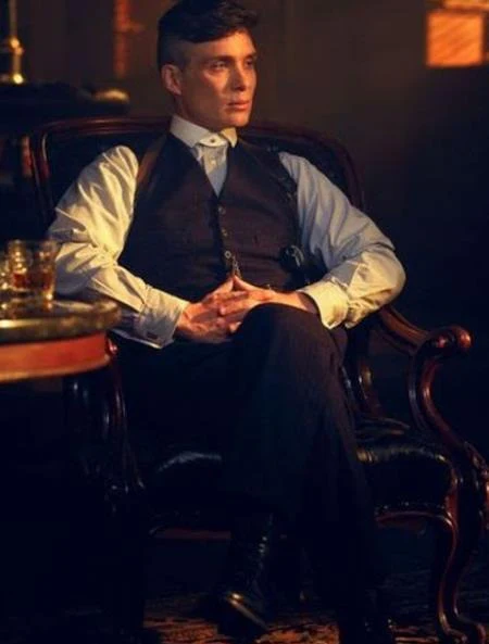 The Peaky Blinders Waistcoat - Vintage Vest + Matching Pant and Shirt Package (Peaky Blinders Custome)
