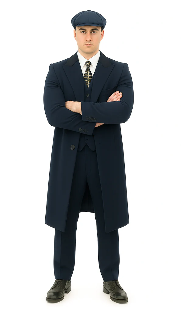Thomas Shelby Costume Jacket + Pants + Vest + Overcoat + Hat - Image 5