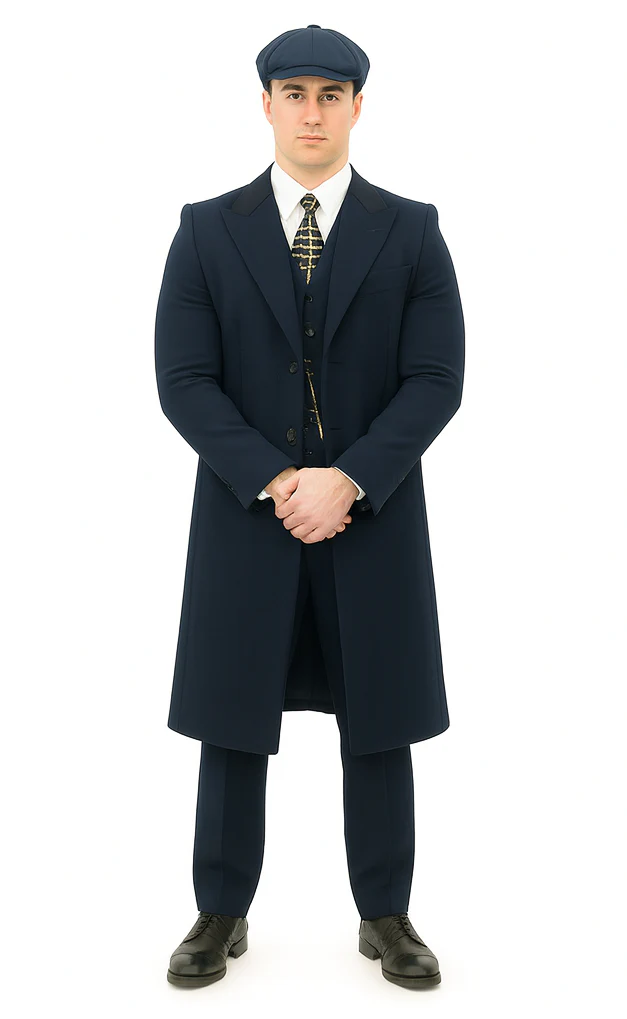 Thomas Shelby Costume Jacket + Pants + Vest + Overcoat + Hat - Image 6