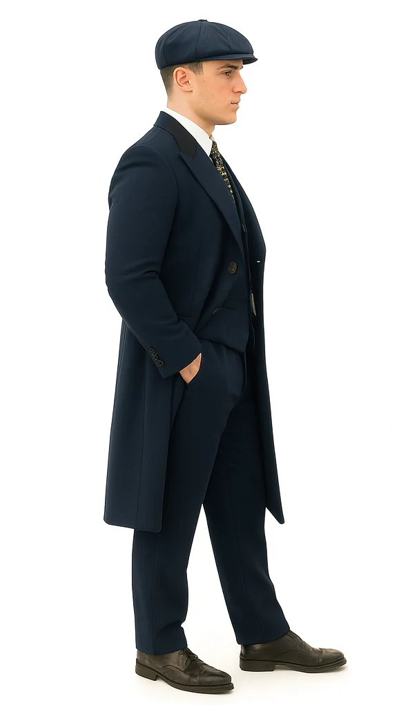 Thomas Shelby Costume Jacket + Pants + Vest + Overcoat + Hat - Image 7