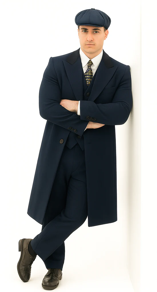Thomas Shelby Costume Jacket + Pants + Vest + Overcoat + Hat - Image 8