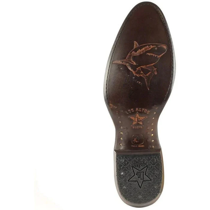 Botas de Tiburon Original Horma Redonda Color Cafe - Image 2