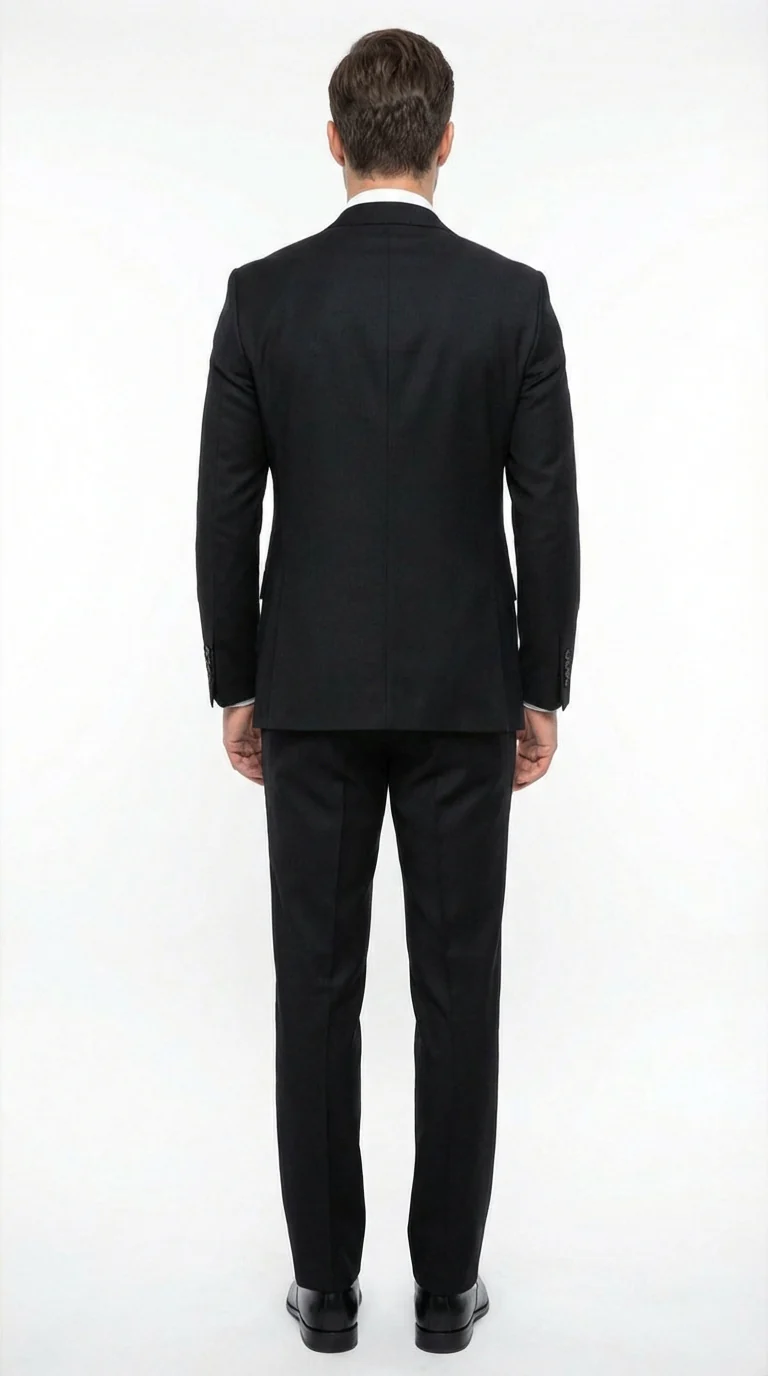 Tiglio Men’s Black 3 Piece Suit – Classic Formal Business Suit with Vest for Wedding and Special Occasion - Image 6
