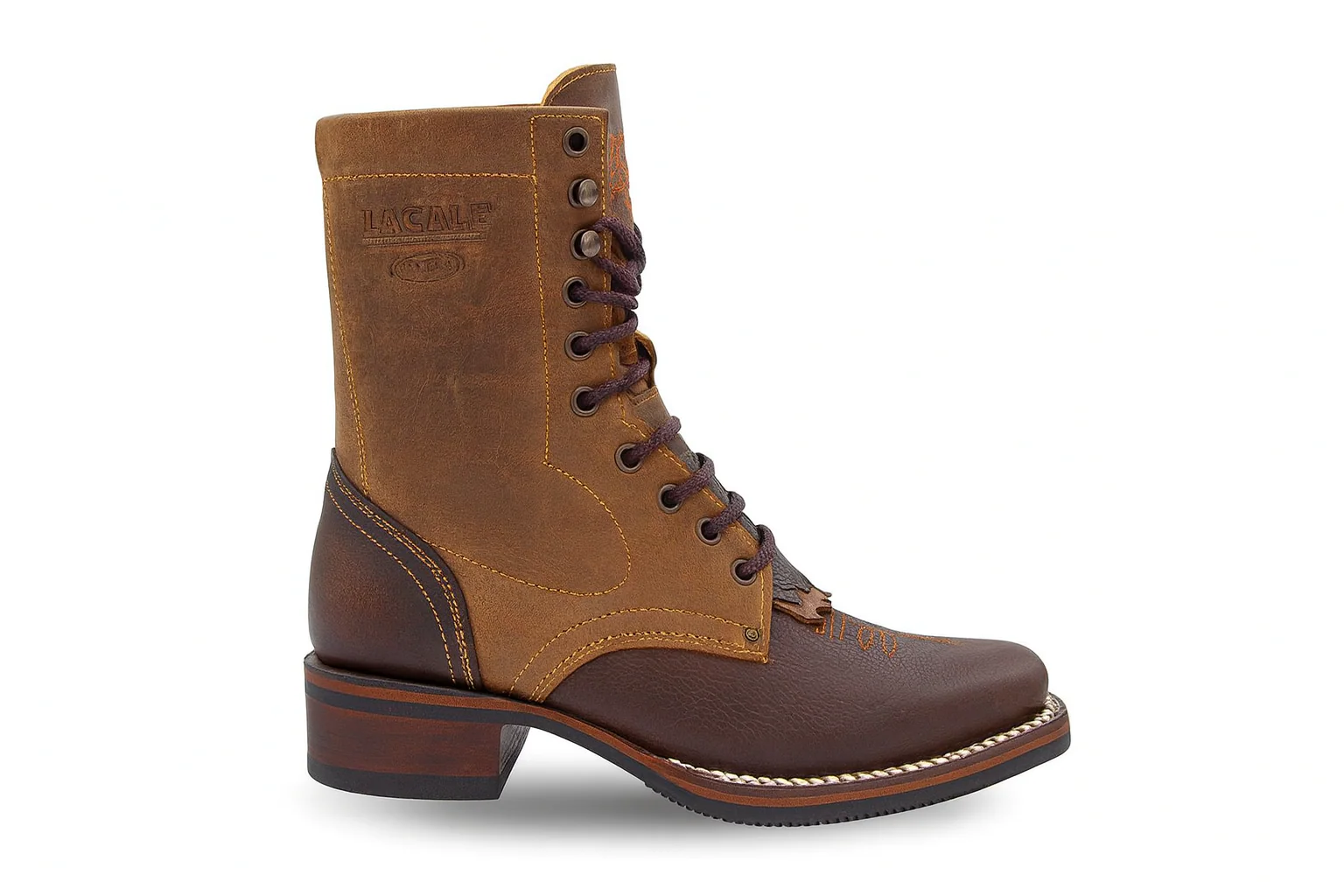 Lace Up Cowboy Boots - Image 3