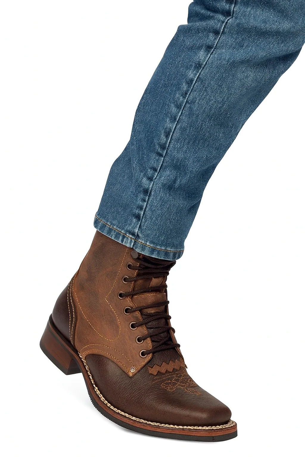 Lace Up Cowboy Boots - Image 7