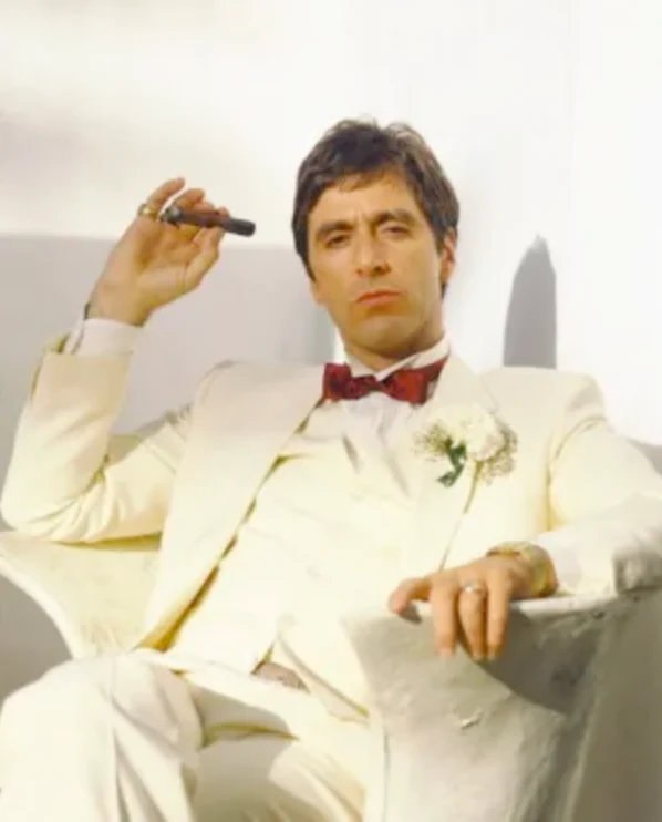 Tony Montana’s Ivory Vested Suit – Classic Ivory 3 Piece Suit for Wedding, Formal and Evening Wear - Image 15