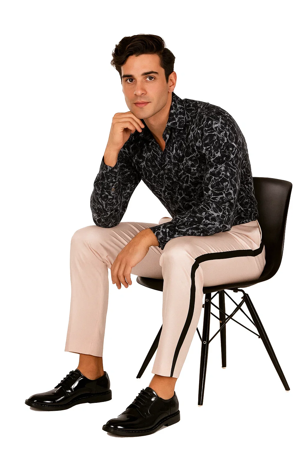 Tuxedo Pants - Flat Front Pants Ivory - Image 7