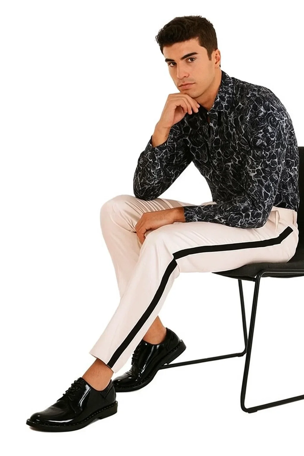 Tuxedo Pants - Flat Front Pants Ivory - Image 8