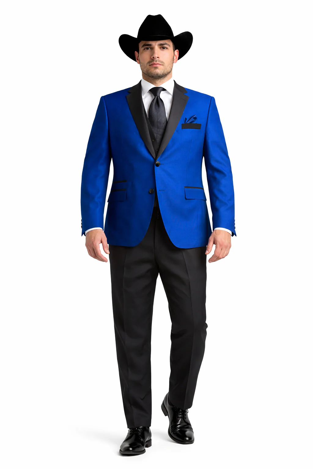 Two Toned Royal Light Blue Two Buttons Velvet or Dress Suits for Men Fabrics (Your Choice) Tuxedo Suit Or Dinner Jacket Black Lapeled - Image 7