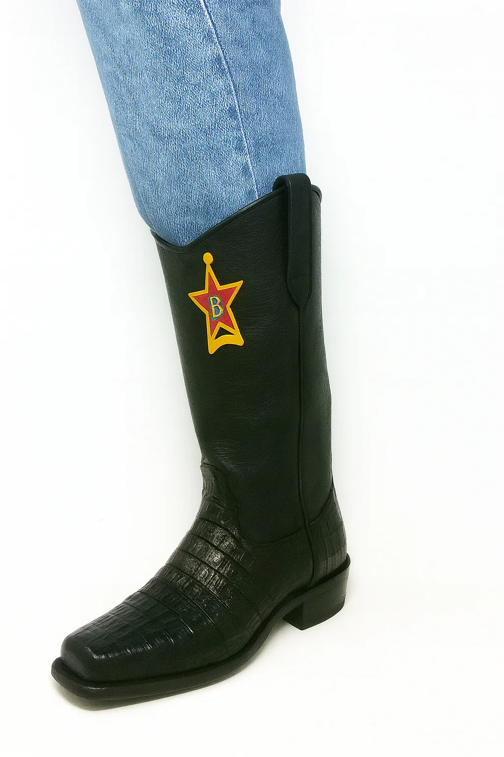 Western Alligator Skin Los Altos Boots Black Caiman Cowboy Dress Cowboy Boot Cheap Priced For Sale Online (EE) ~ World Best Alligator - Image 7