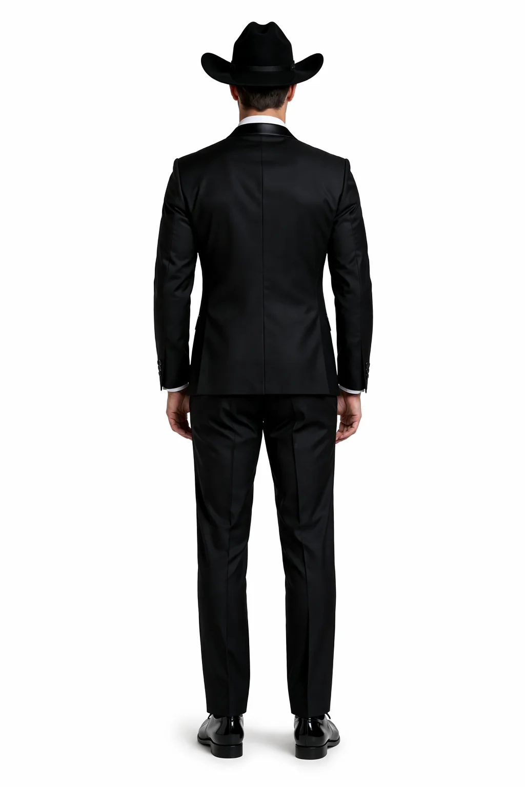 Western Suit - Trajes Para Hombres - Cowboy Formal Attire - Trajes De Novio - Black - Image 2