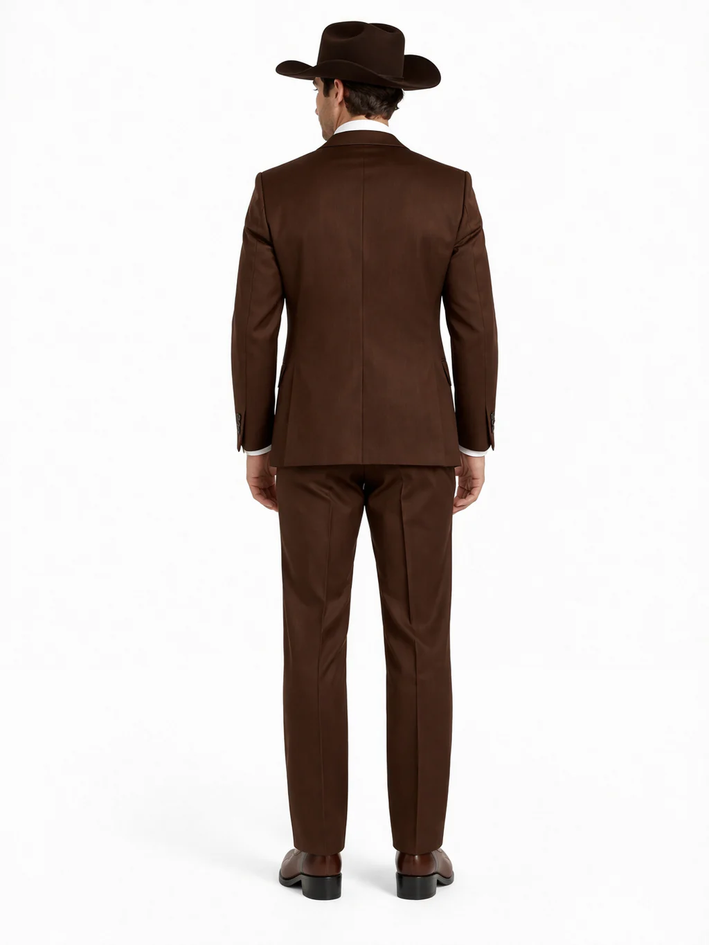 Western Suit - Trajes Para Hombres - Cowboy Formal Attire - Trajes De Novio - Chocolate - Image 2