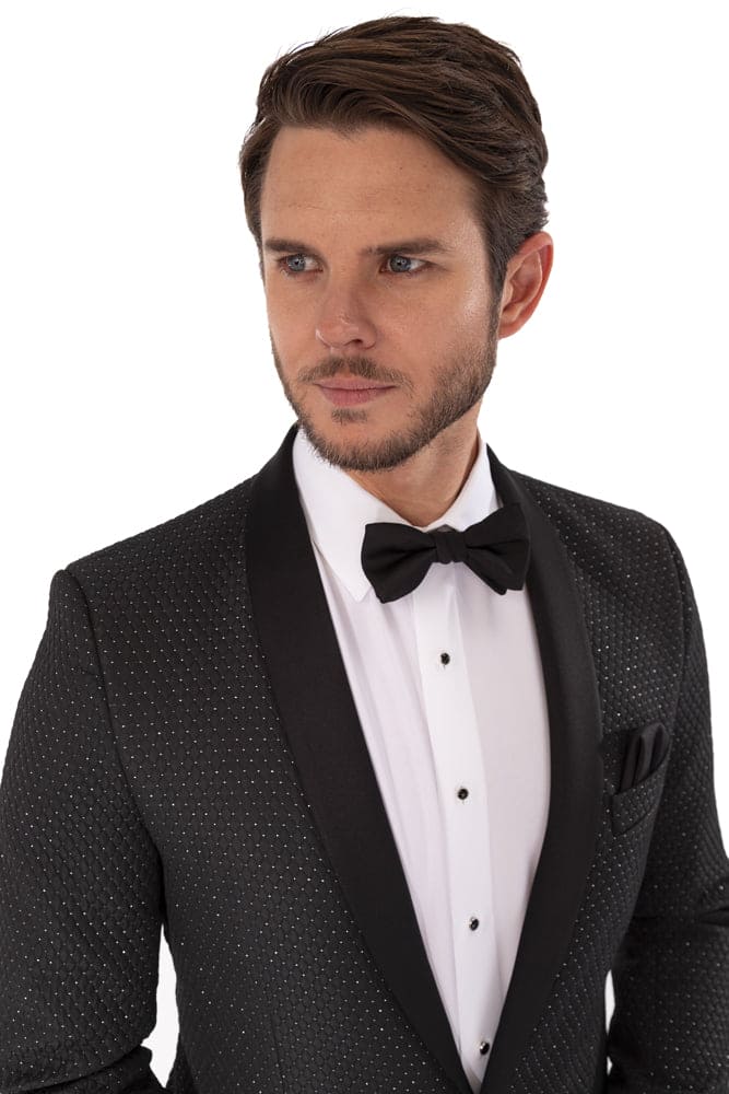 Western Suit - Trajes Para Hombres - Cowboy Formal Attire - Trajes De Novio - Shawl Lapel Black - Image 9