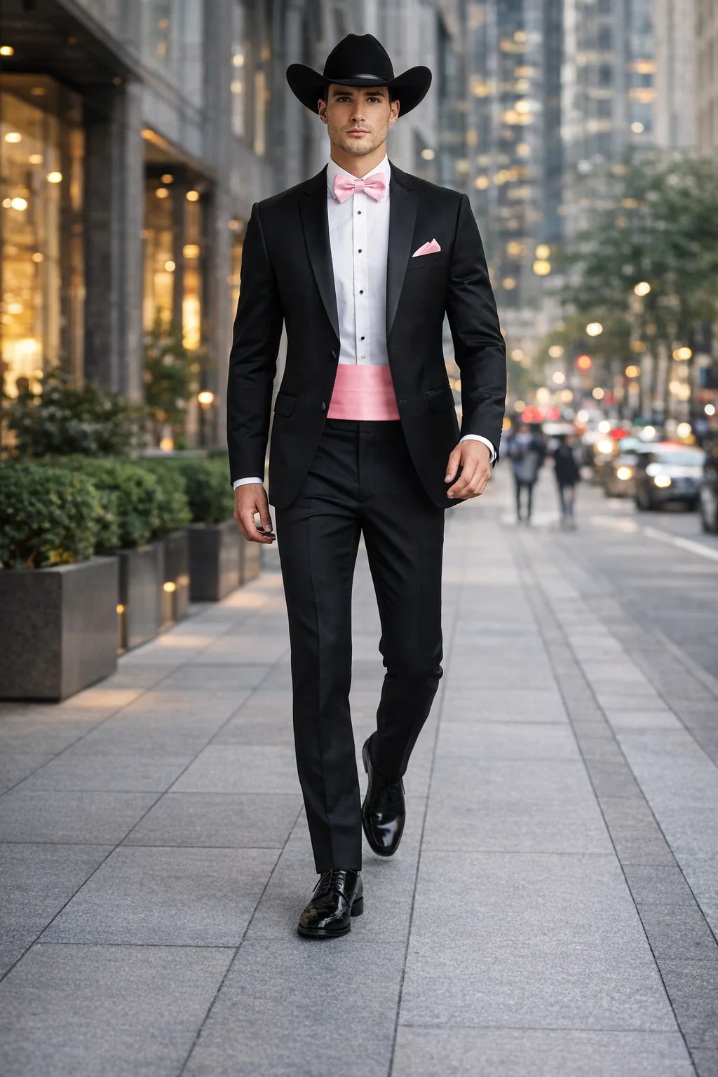 Western Suit - Trajes Para Hombres - Cowboy Formal Attire - Trajes De Novio - Shawl Lapel One Button Black Suit - Image 8