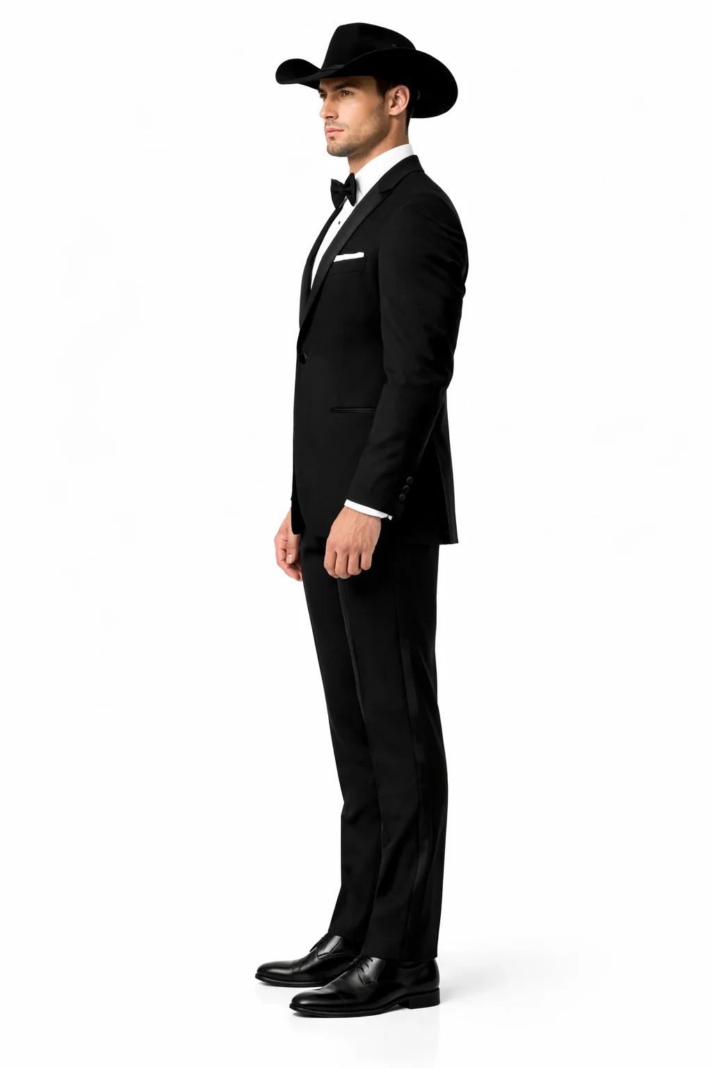 Western Suit - Trajes Para Hombres - Cowboy Formal Attire - Trajes De Novio Single Breasted Black - Image 3
