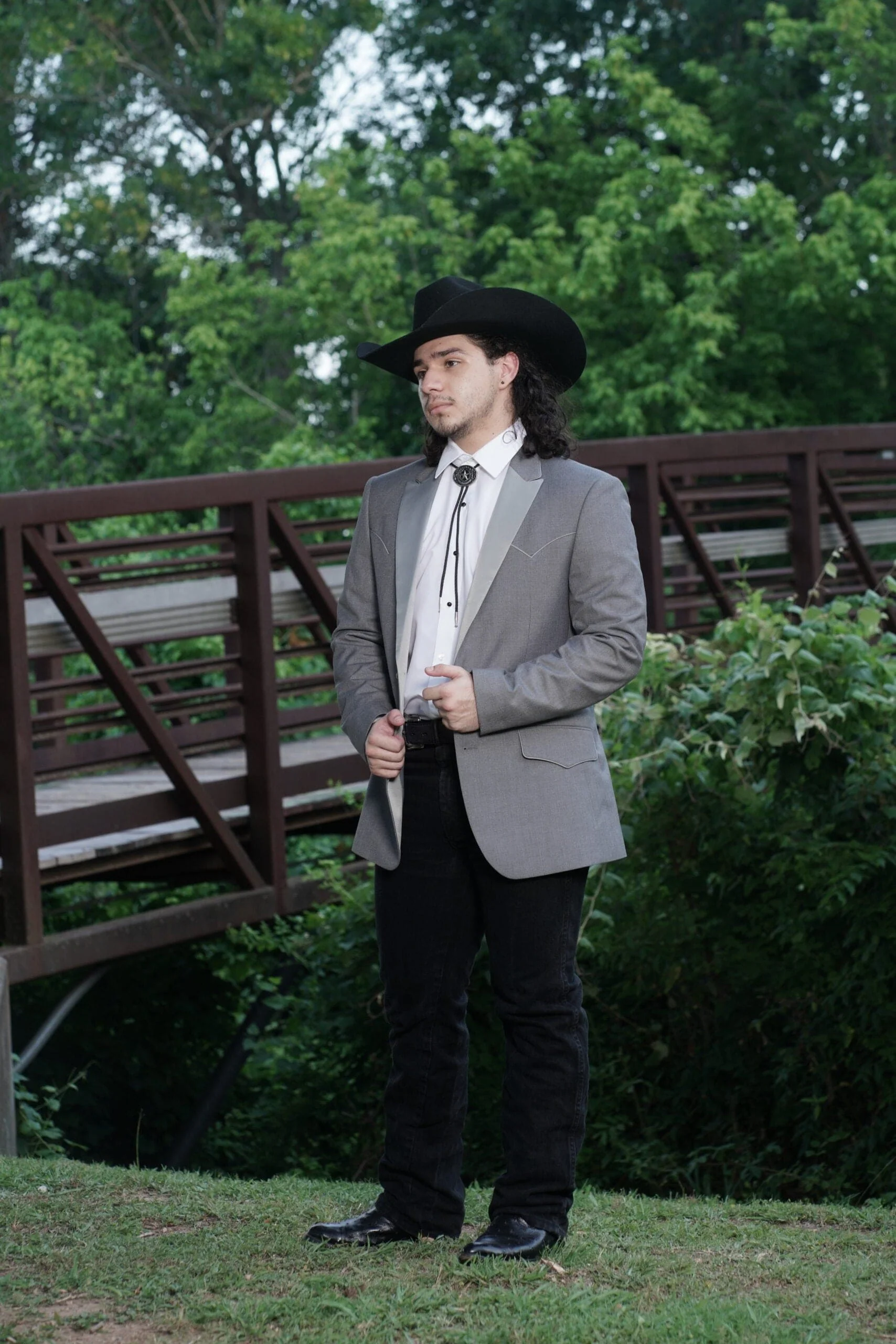 Western Suit - Trajes Para Hombres - Cowboy Formal Attire - Trajes De Novio - Western Grey - Image 9