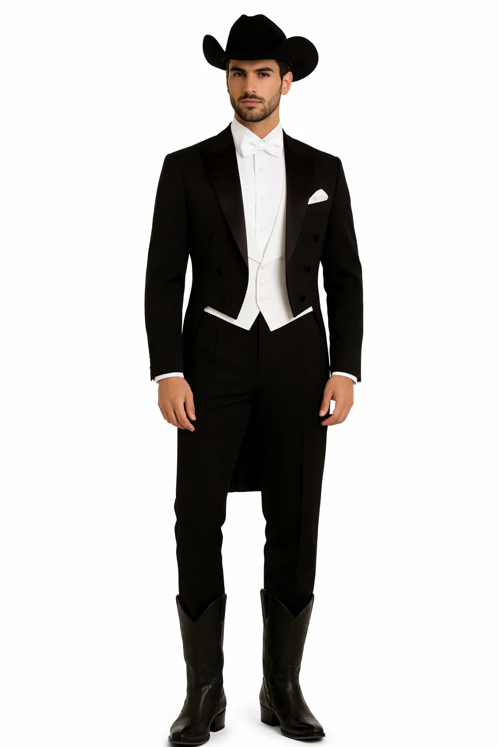 Western Suit - Trajes Para Hombres - Cowboy Formal Attires - Trajes De Novio - Black