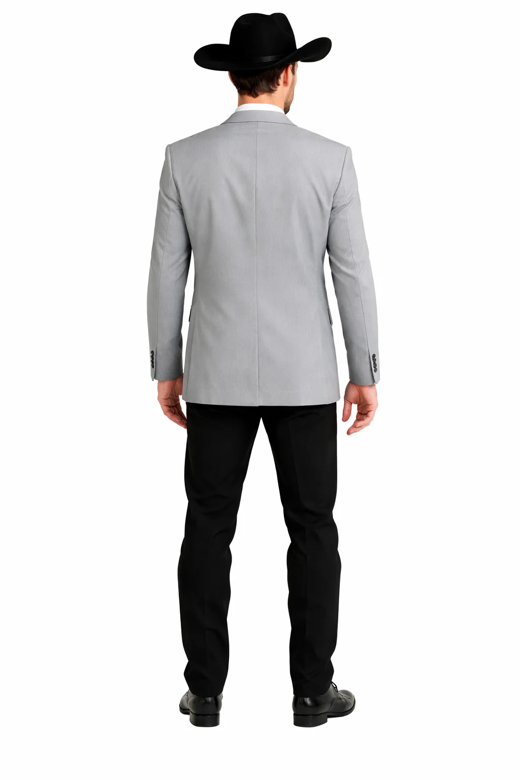 Western Suits For Wedding - Traje Para Hombre - Western Tuxedo - Cowboy Tuxedo Grey - Image 2