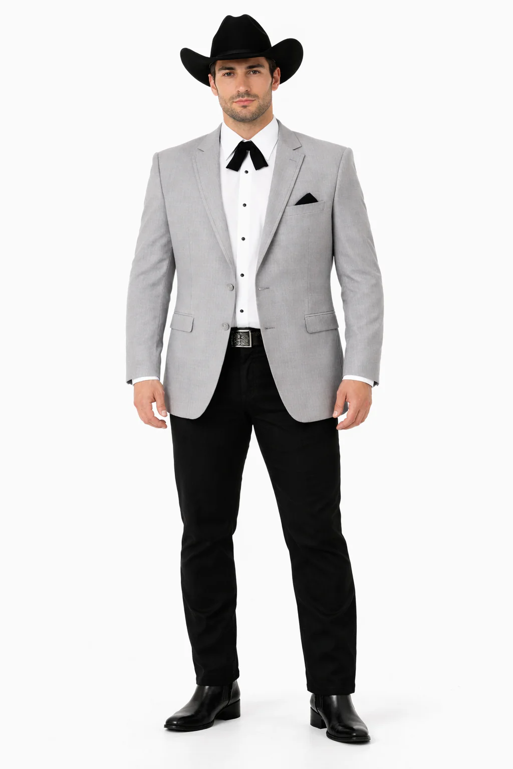 Western Suits For Wedding - Traje Para Hombre - Western Tuxedo - Cowboy Tuxedo Grey - Image 8