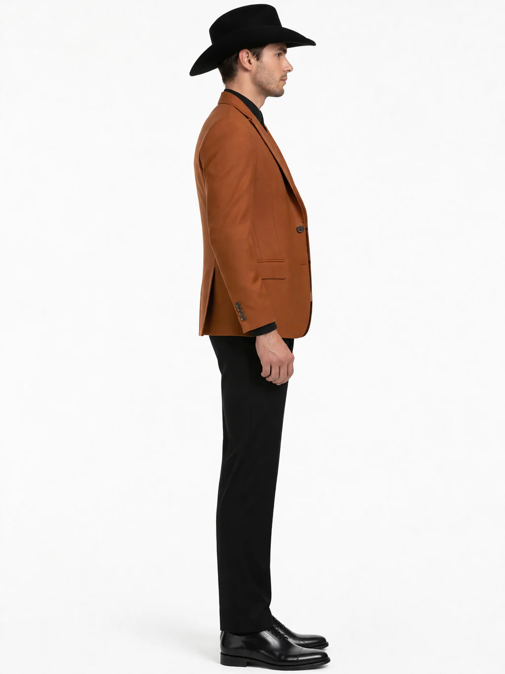 Western Suits For Wedding - Traje Para Hombre - Western Tuxedo - Rust - Image 3