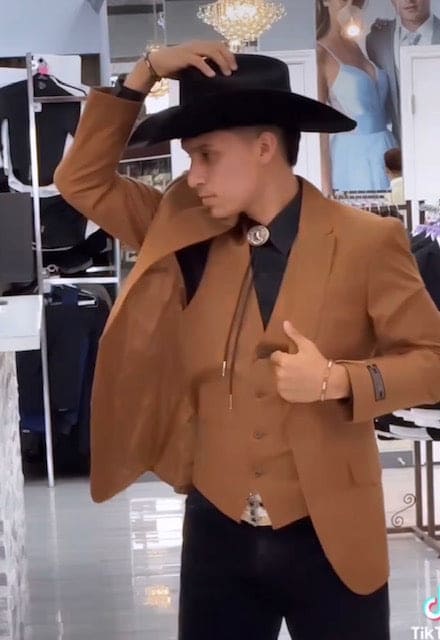 Western Suits For Wedding - Traje Para Hombre - Western Tuxedo - Rust - Image 9