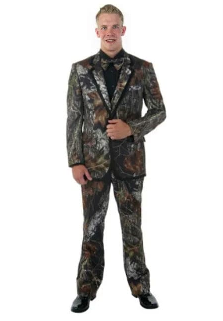 Western Tuxedo Suit – Black and Gold Cowboy Groom Outfit by Alberto Nardoni