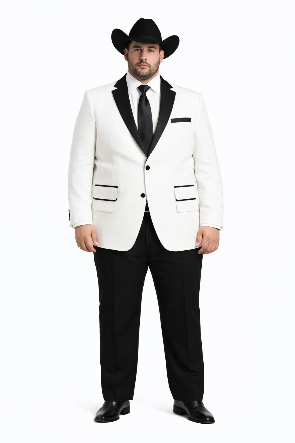 White Two toned Kids Sizes 2 Button Party Cheap Priced Business Suit Perfect For boys wedding outfits Clearance Sale & Tuxedo & Dinner Jacket Blazer W/ Black + Free Pant - Image 7