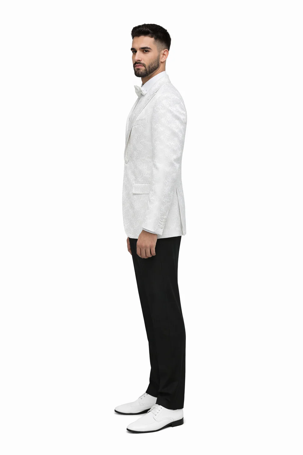 White Unique Men's Floral Fancy - Image 3