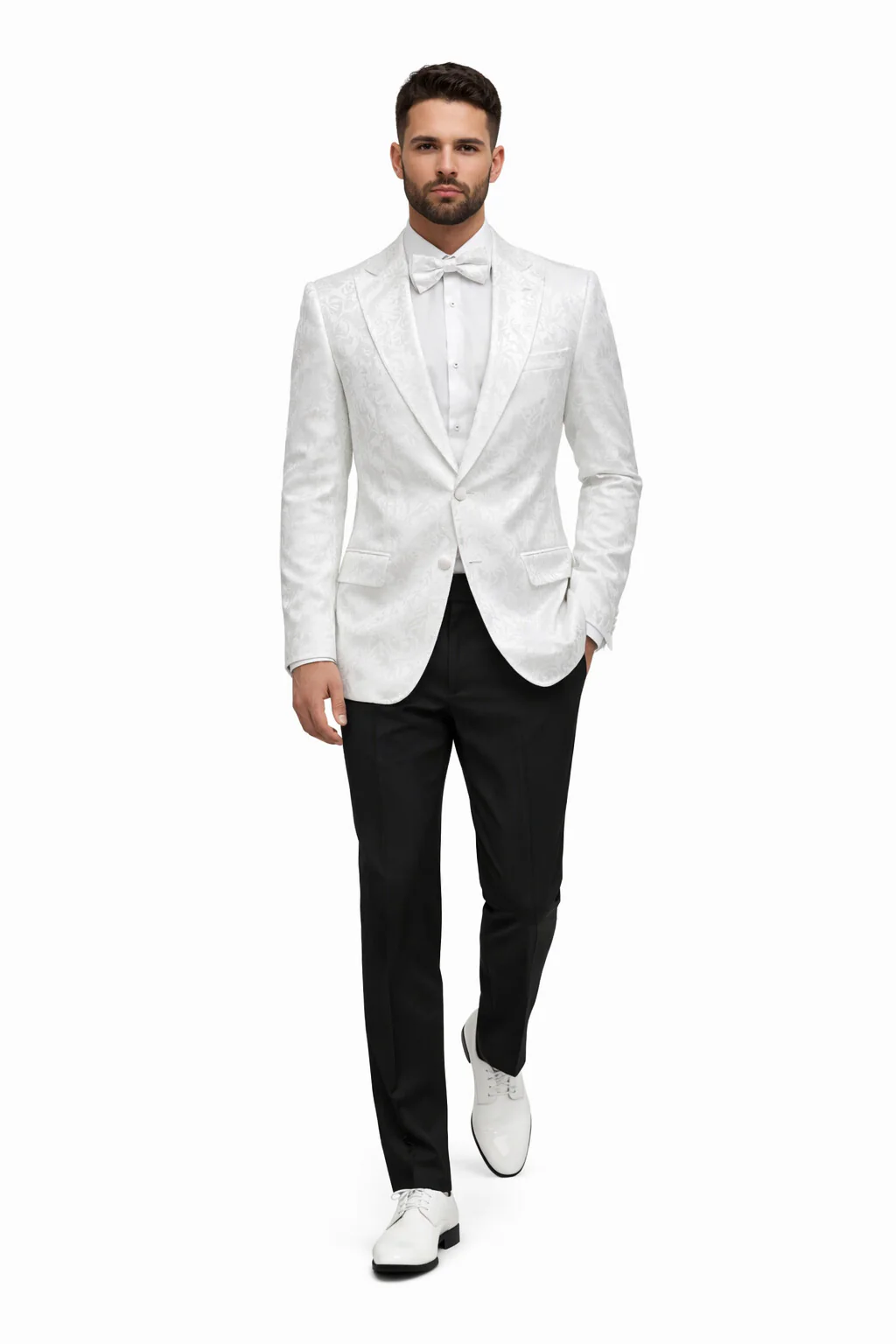 White Unique Men's Floral Fancy - Image 5