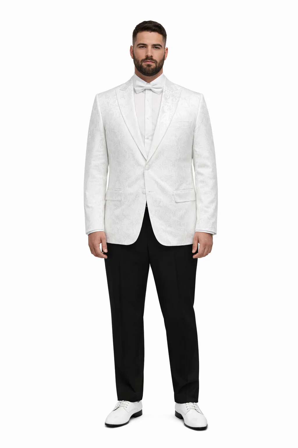 White Unique Men's Floral Fancy - Image 6