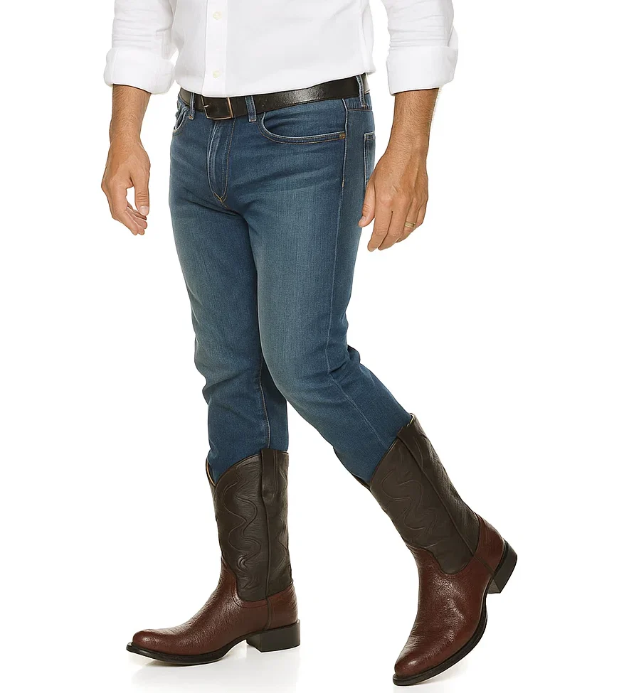 Wild West Brown J-Toe Smooth Ostrich Wing Tip Cowboy Dress Cowboy Boots Cheap Priced For Sale Online - Bota De Avestruz - Image 2