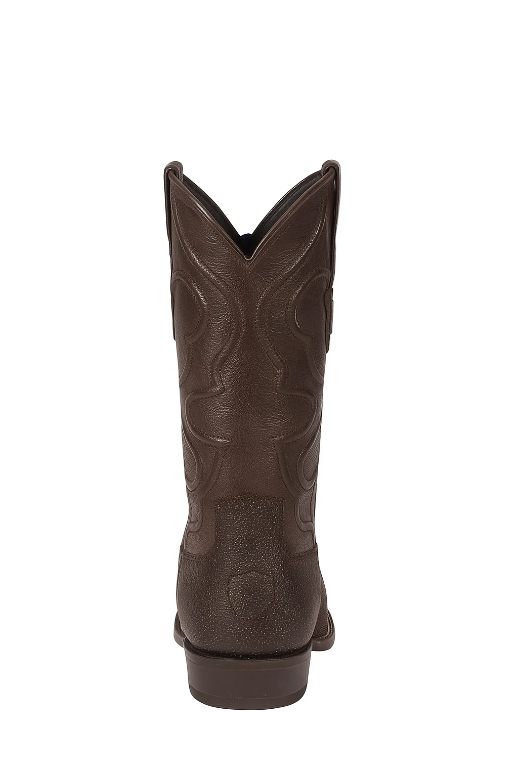 Wild West J-Toe Brown Single Stone Cowboy Boot - Image 3