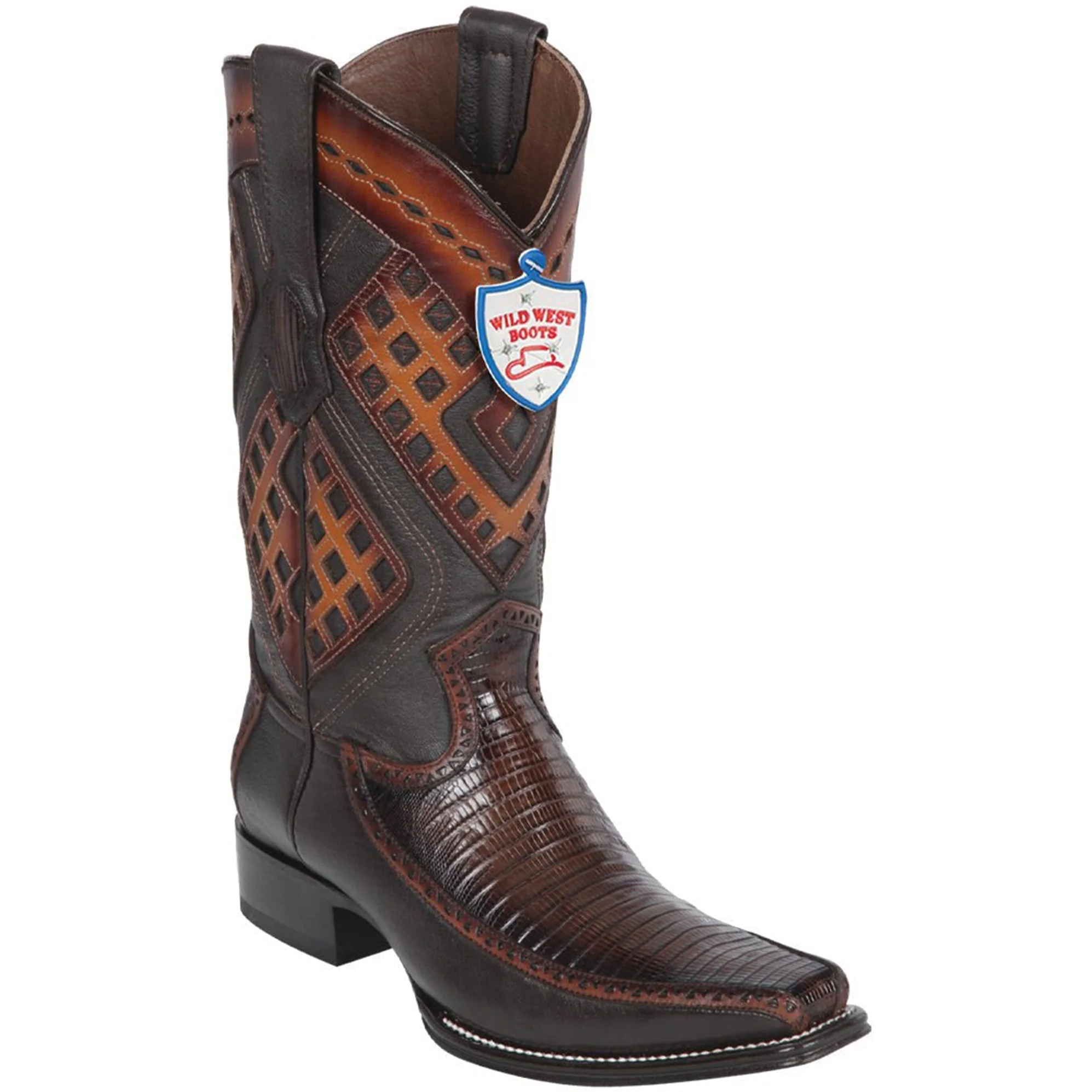 Lizard Mens Cowboy Boots European Toe - Image 3