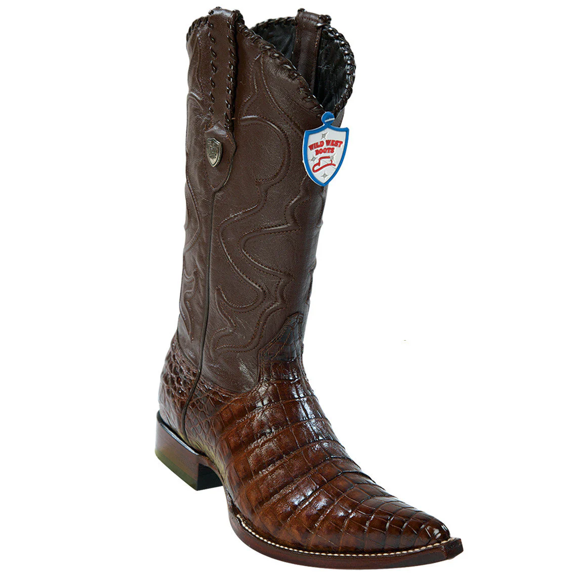 Caiman Pointed Toe Cowboy Boots - Image 2
