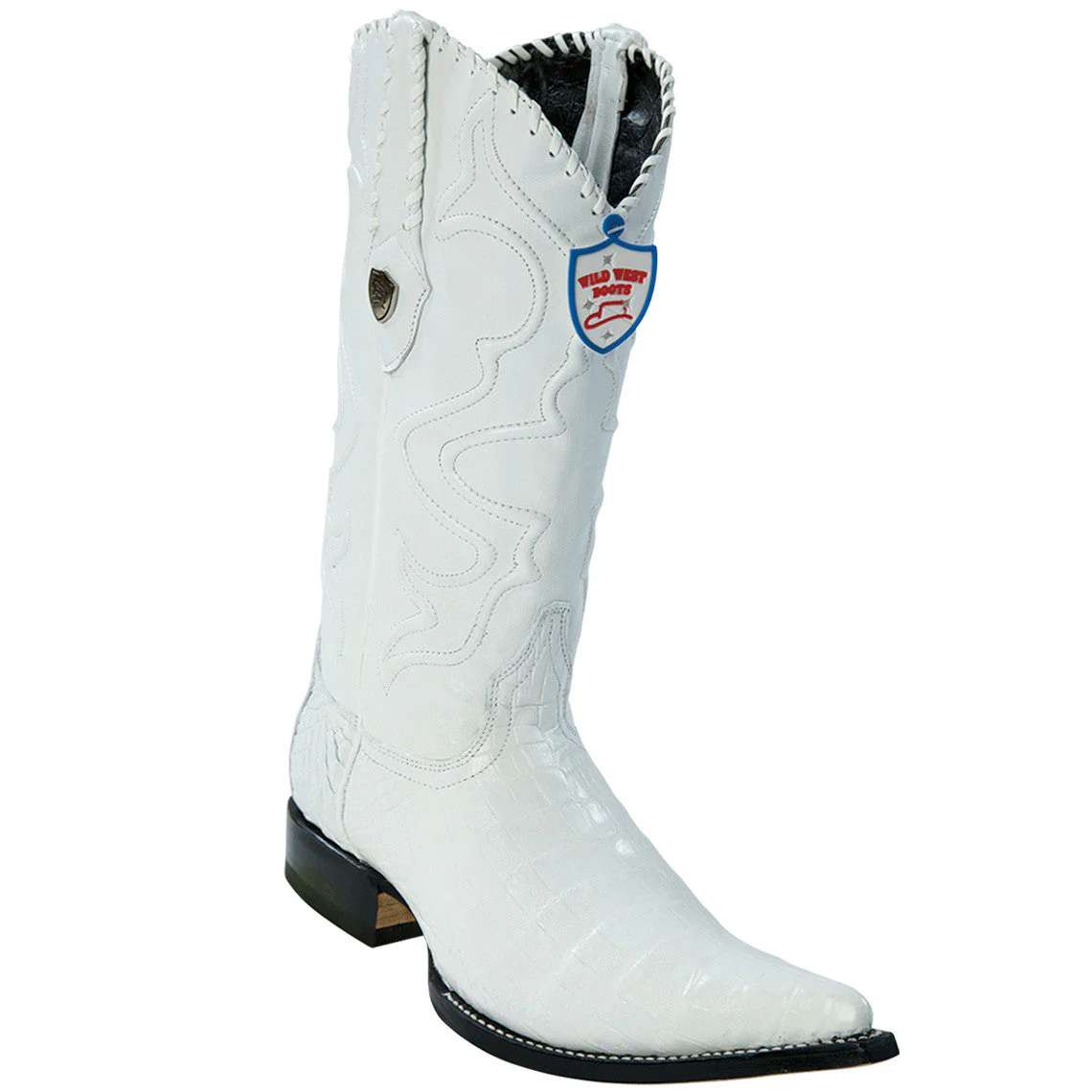Caiman Pointed Toe Cowboy Boots - Image 3
