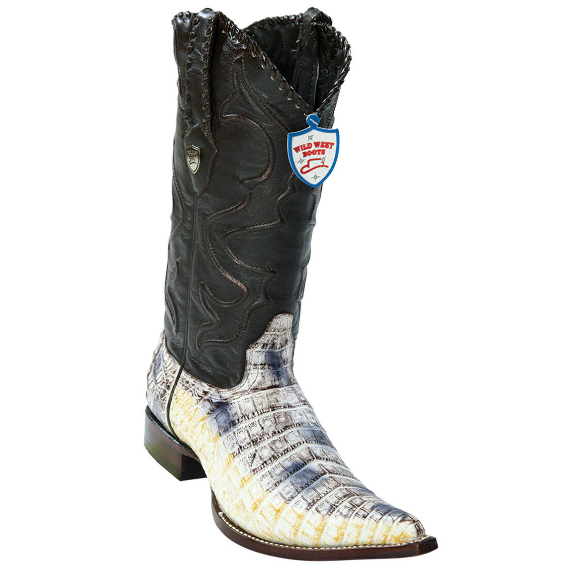 Caiman Pointed Toe Cowboy Boots - Image 5