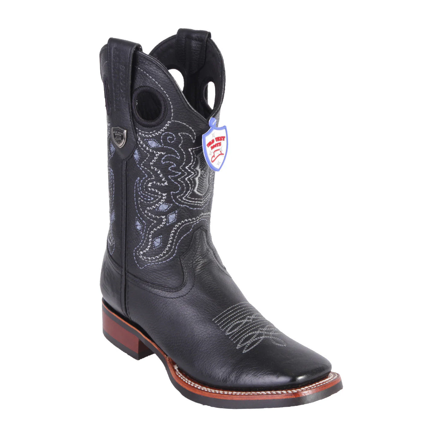 Mens Square Toe Cowboy Boots - Image 2