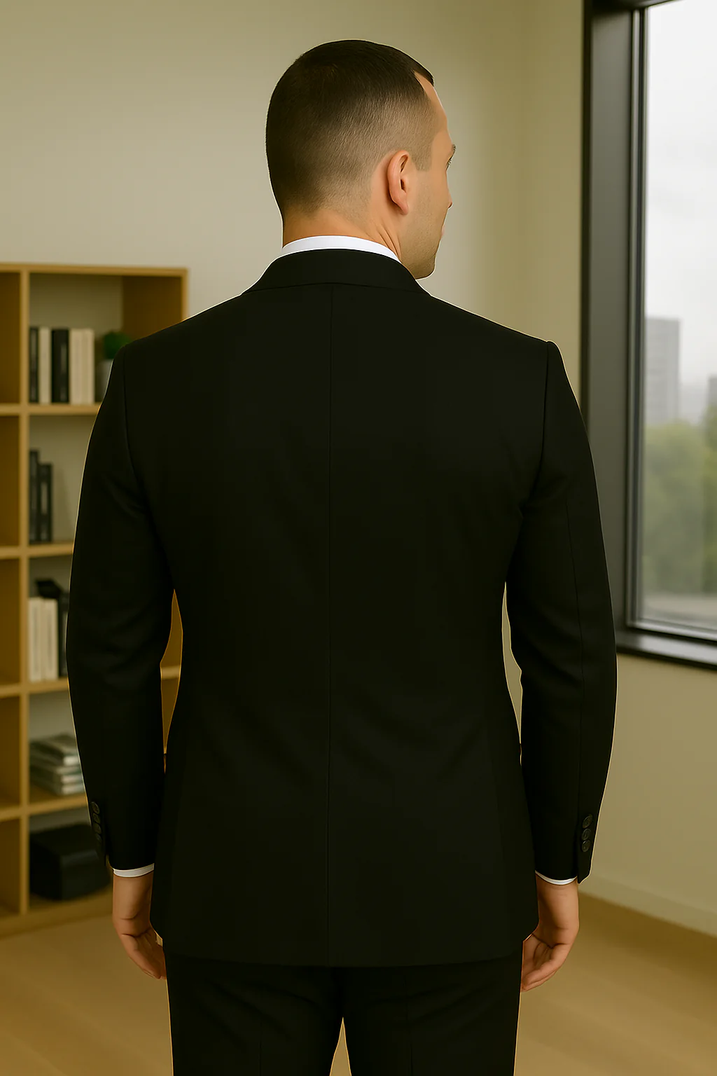 Wool Suit - Italian Made Business Suit by Statement Men's 3 Piece 100% Wool Fashion Suit - Bold Colors - Image 12