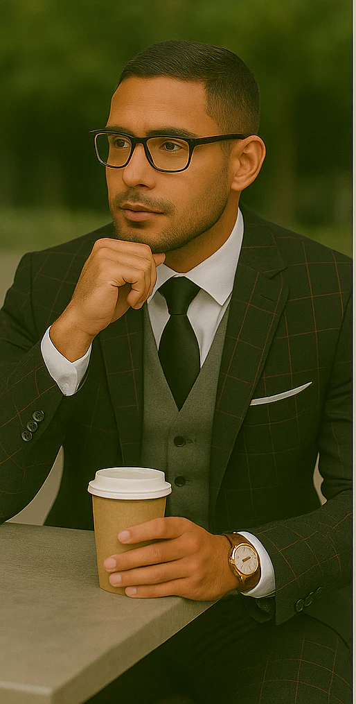 Wool Suit - Italian Made Business Suit by Statement Men's 3 Piece 100% Wool Modern Fit Suit - Bold Accent Color - Image 12